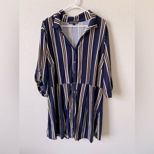 Derek Heart Plus Strip Dress